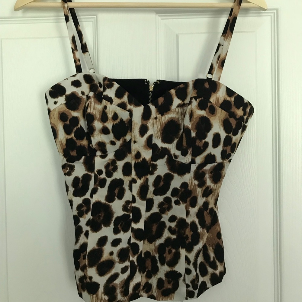 Bebe Leopard Print Cami